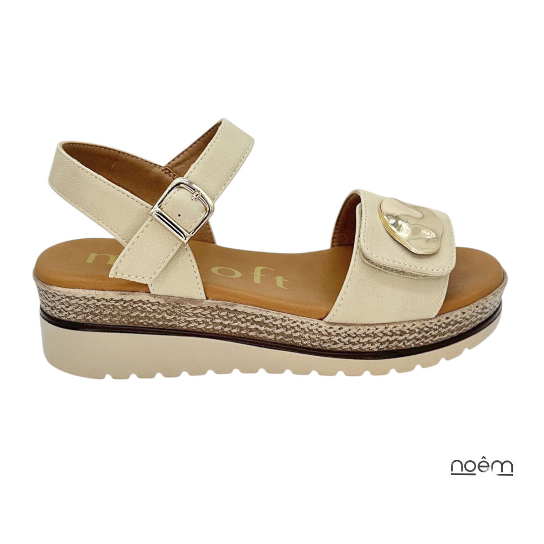 Sandalia Confort Naira Beige