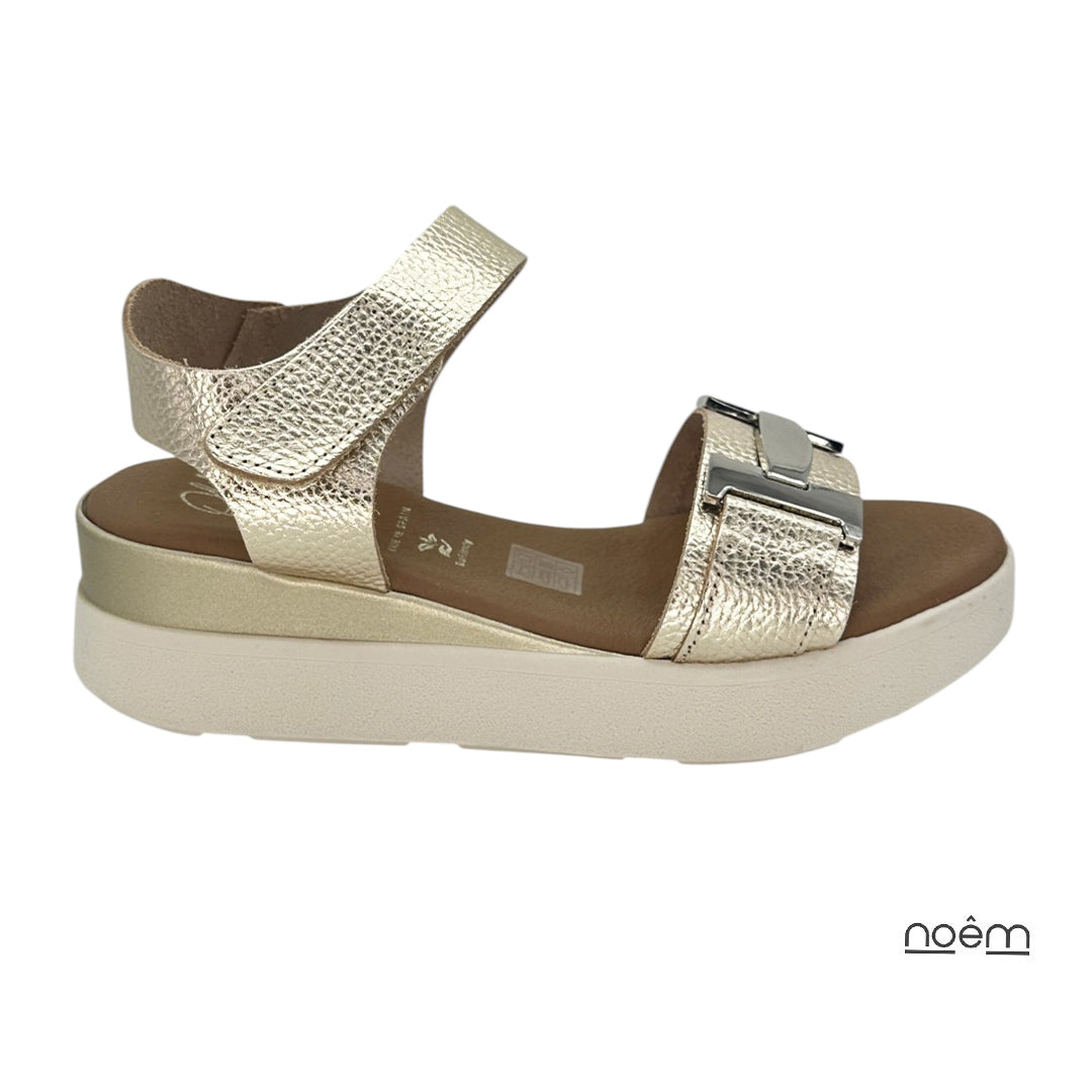 Sandalias Doradas Mujer Oh My Sandals | Cómodas