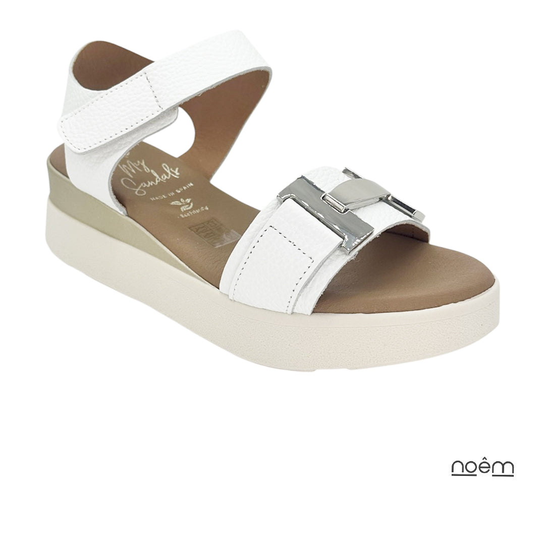 Sandalias Blancas Mujer Oh My Sandals | Cómodas