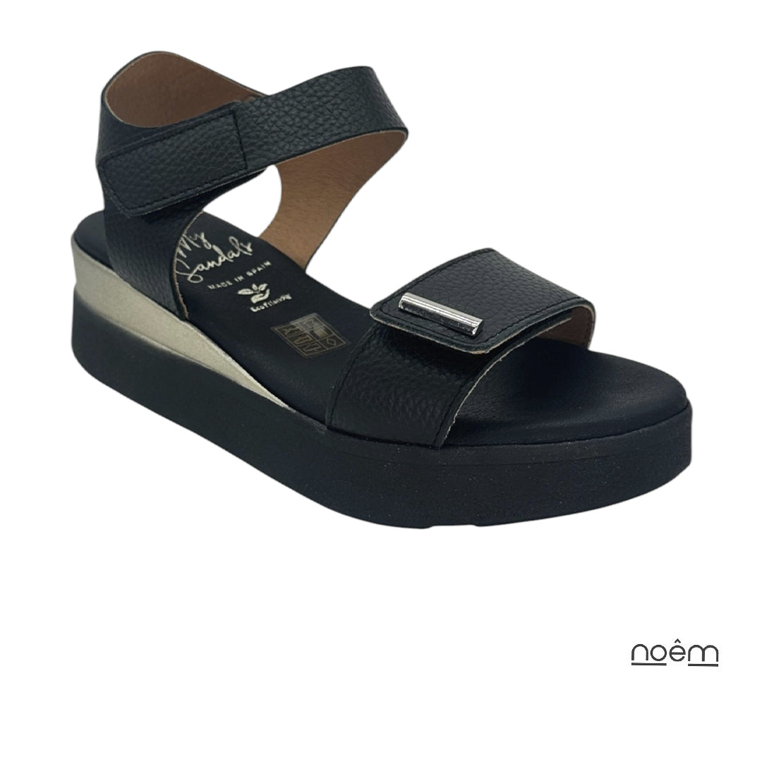Sandalias Negras Mujer Oh My Sandals | Cómodas
