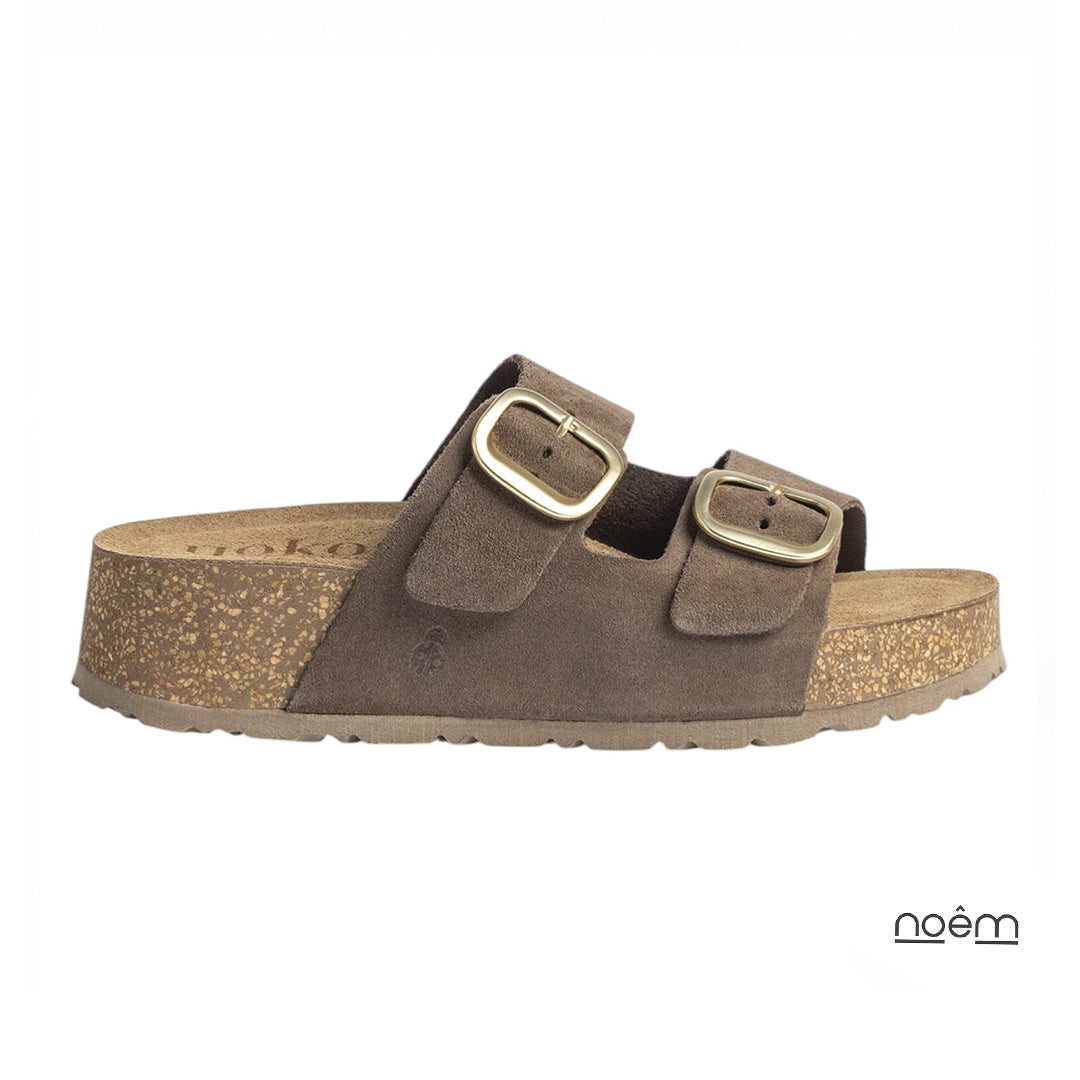 Sandalia Bio Serraje Taupe WIWI 003 – YOKONO Noêm